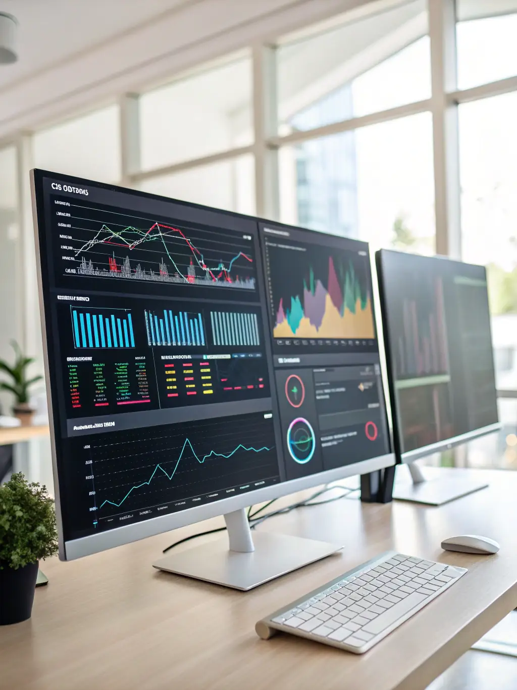 A depiction of a scalable CRM system integrated with AI, showing its ability to adapt to growing business needs and increasing data volumes.