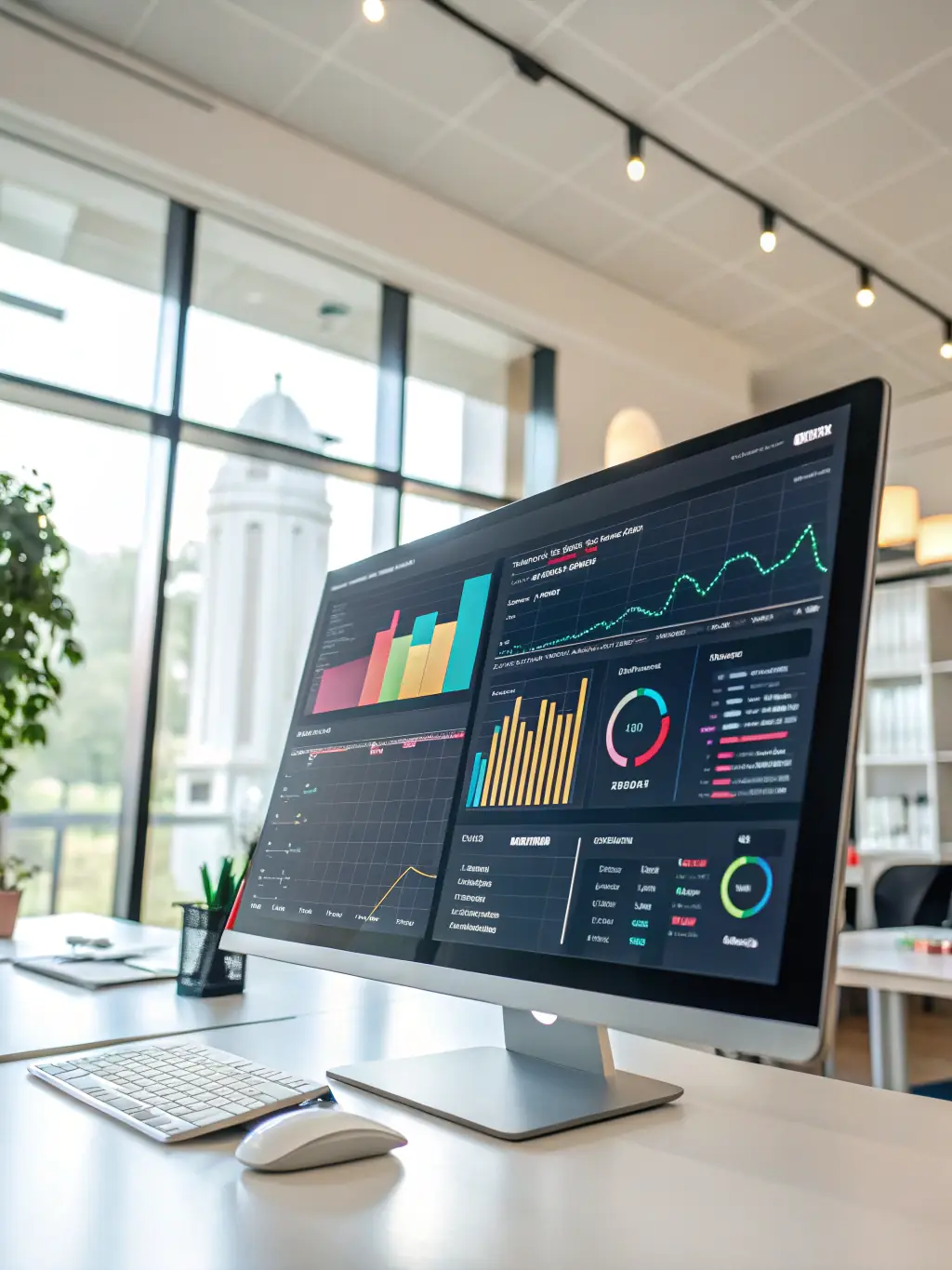 An image of a digital dashboard displaying automated workflows, representing Business Automation Solutions by Intel Matrix AI.