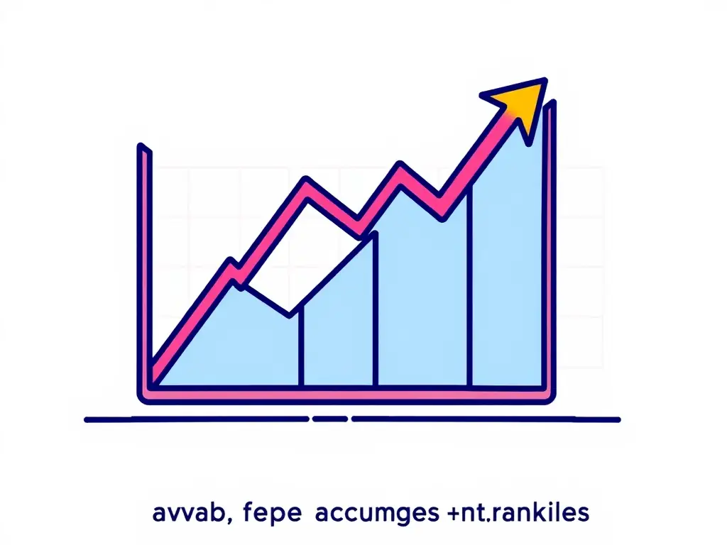 A graph showing upward trending website traffic and search rankings, representing the SEO Optimization Services provided by Intel Matrix AI.