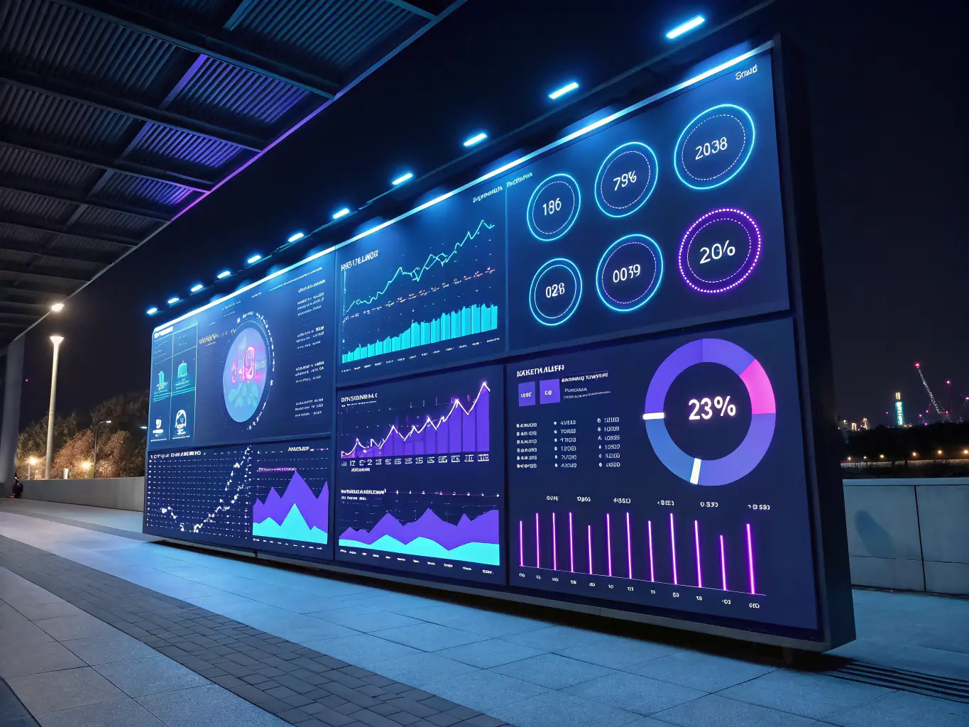 A visual representation of data analytics and reporting, illustrating how business automation provides insights for informed decision-making.